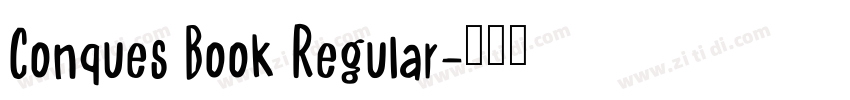Conques Book Regular字体转换